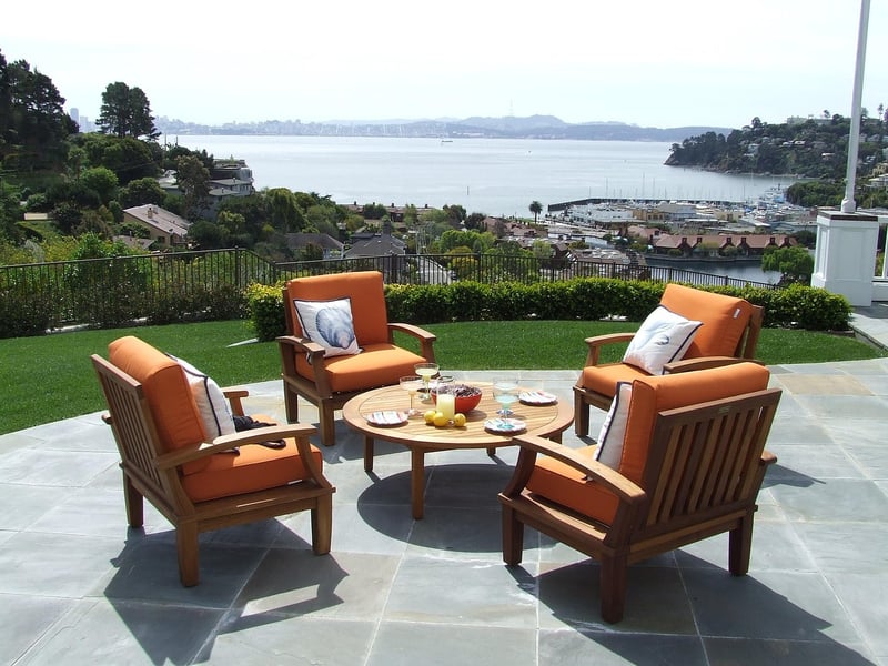 Outdoor Garden Terrace with Furniture
